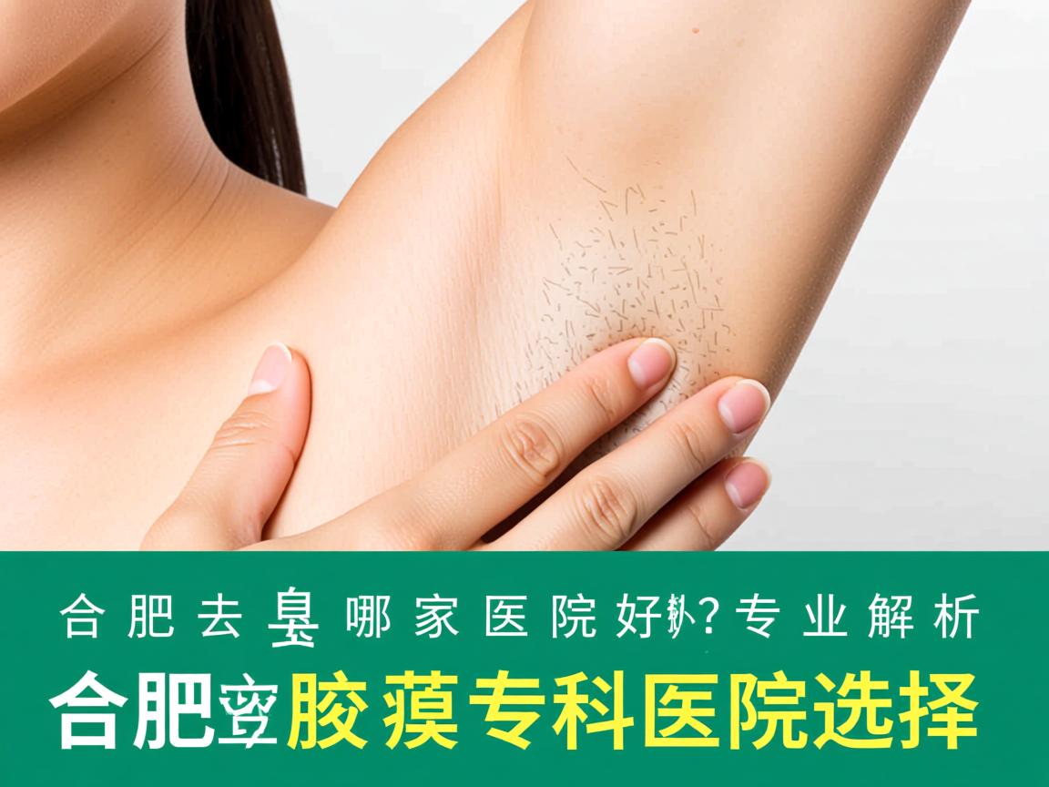 合肥去腋臭哪家医院好？专业解析合肥腋臭专科医院选择