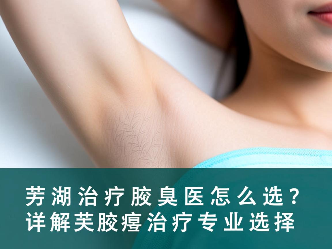 芜湖治疗腋臭医院怎么选？详解芜湖腋臭治疗的专业选择