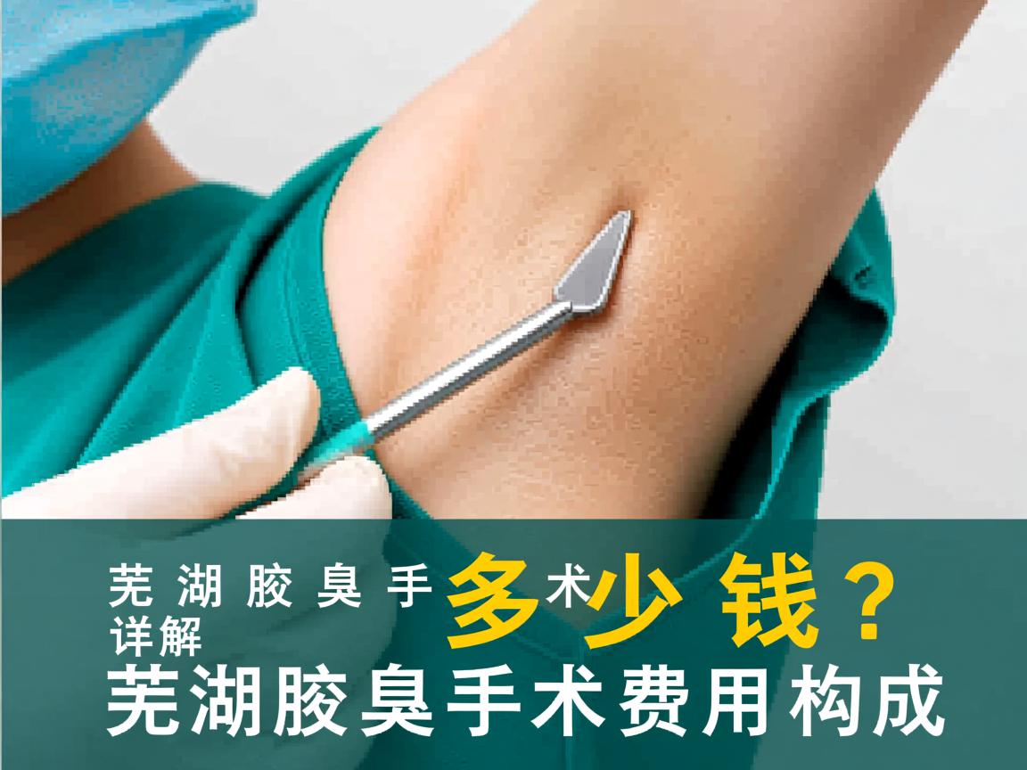 芜湖腋臭手术多少钱？详解芜湖腋臭手术费用构成