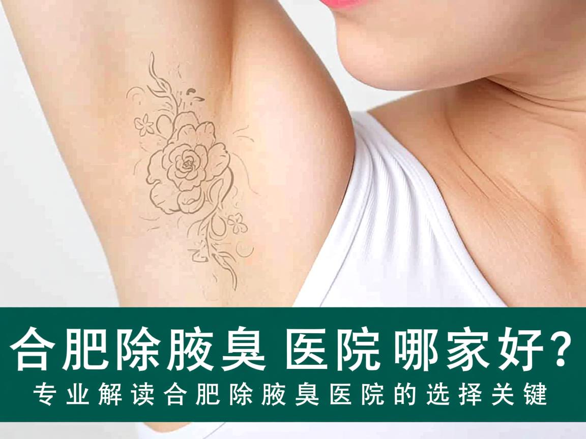 合肥除腋臭医院哪家好？专业解读合肥除腋臭医院的选择关键