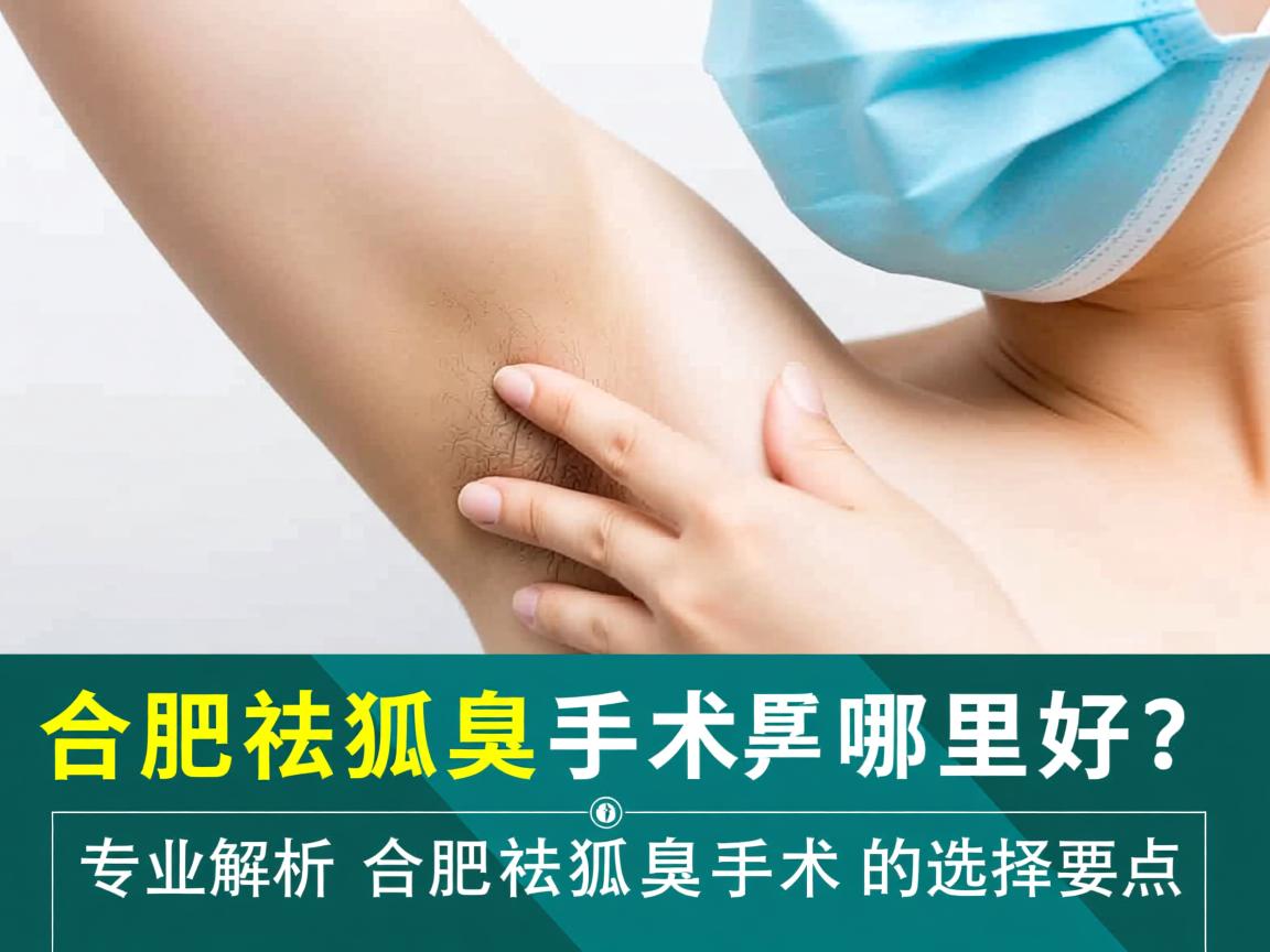 合肥祛狐臭手术哪里好？专业解析合肥祛狐臭手术的选择要点