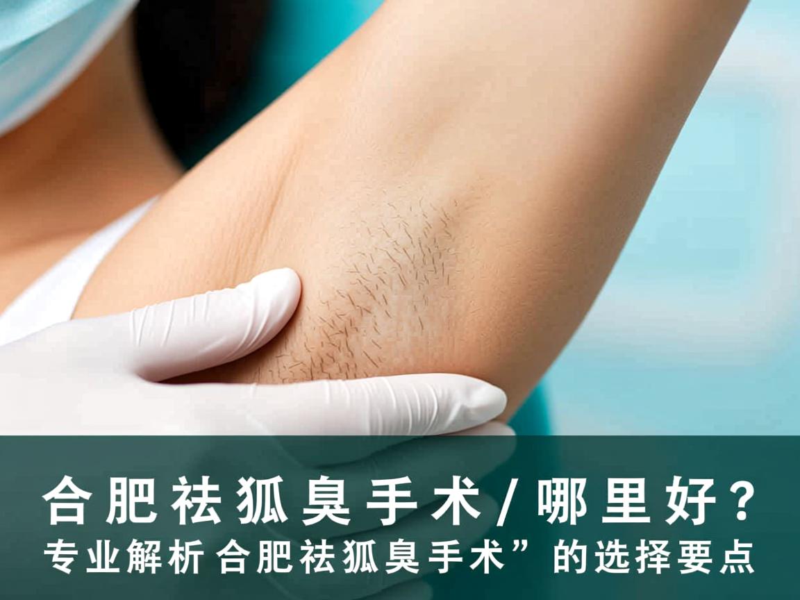 合肥祛狐臭手术哪里好？专业解析合肥祛狐臭手术的选择要点
