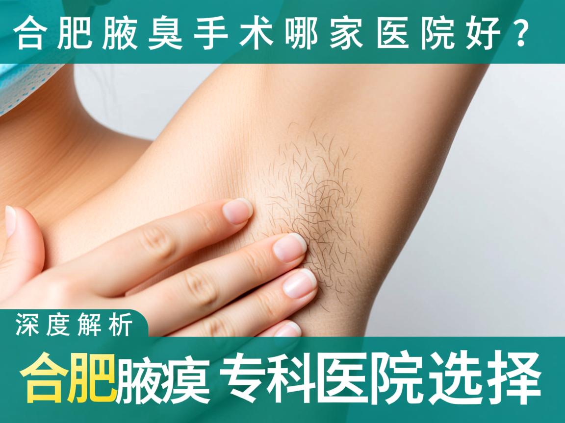 合肥腋臭手术哪家医院好？深度解析合肥腋臭专科医院选择