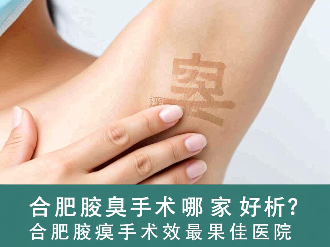 合肥腋臭手术哪家好？深度解析合肥腋臭手术效果最佳医院