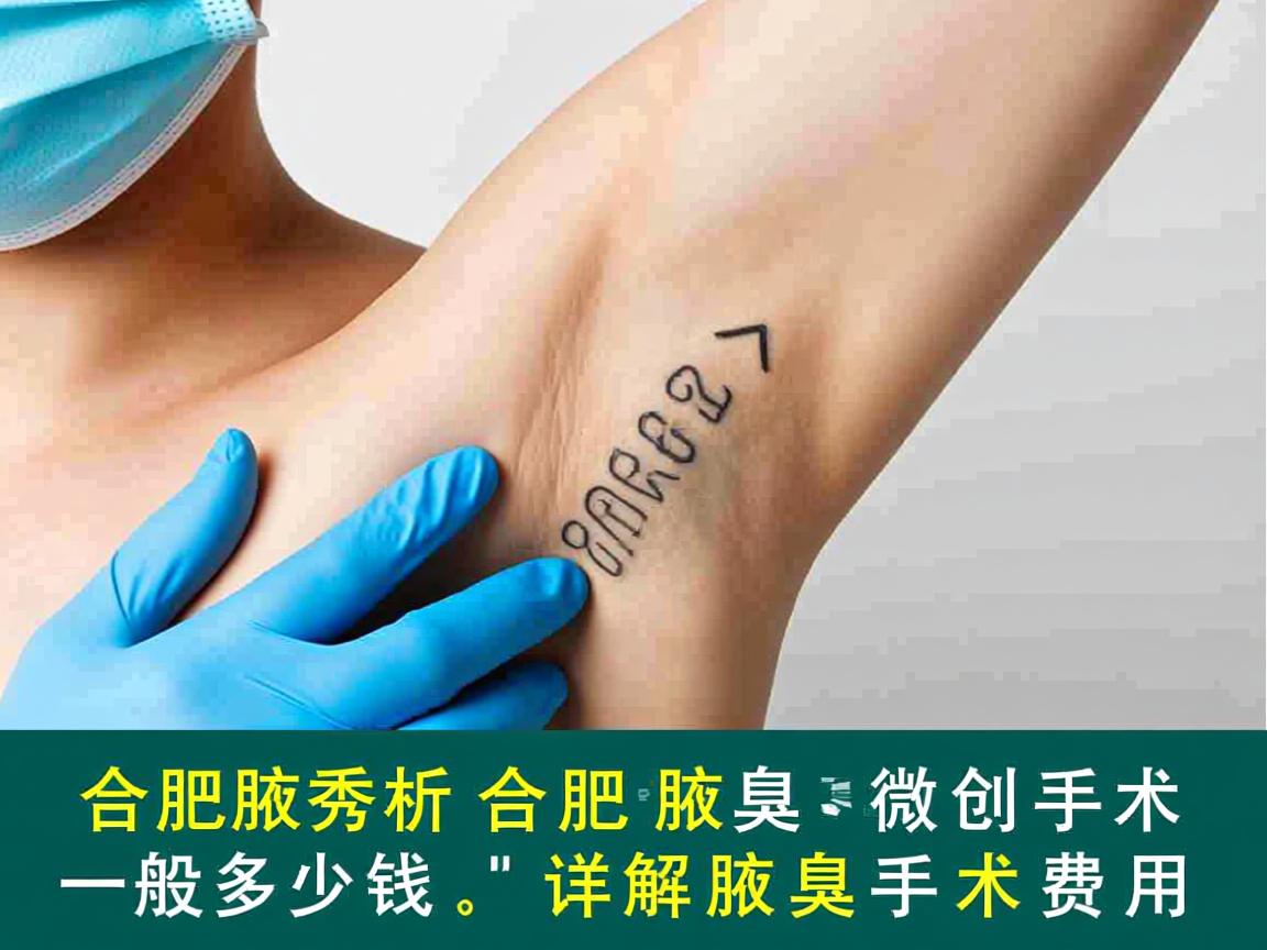 合肥腋秀解析，合肥腋臭微创手术一般多少钱，详解腋臭手术费用