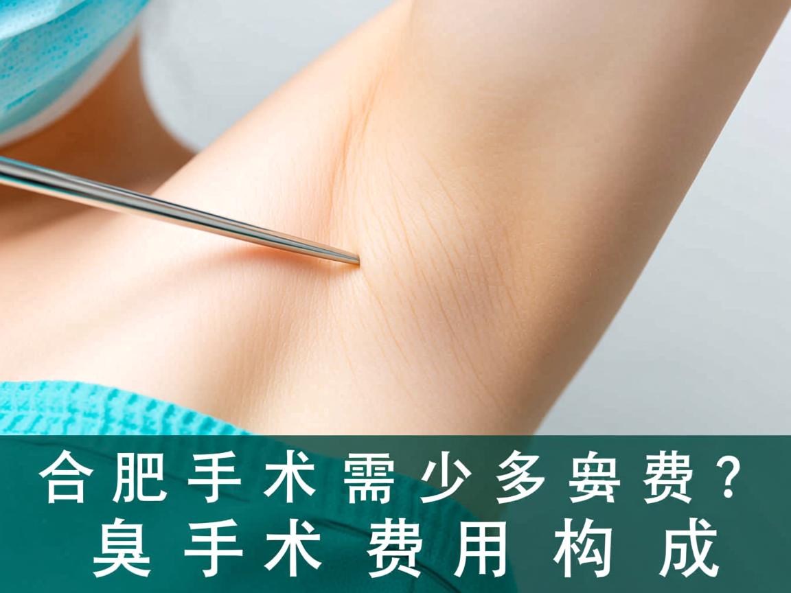合肥腋臭手术需要多少费用？详解腋臭手术费用构成