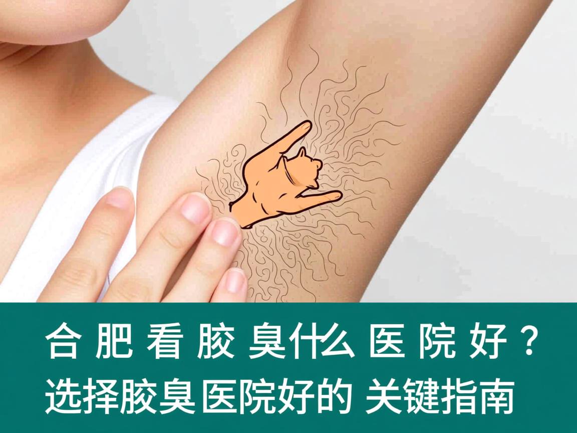 合肥看腋臭什么医院好？选择腋臭医院好的关键指南