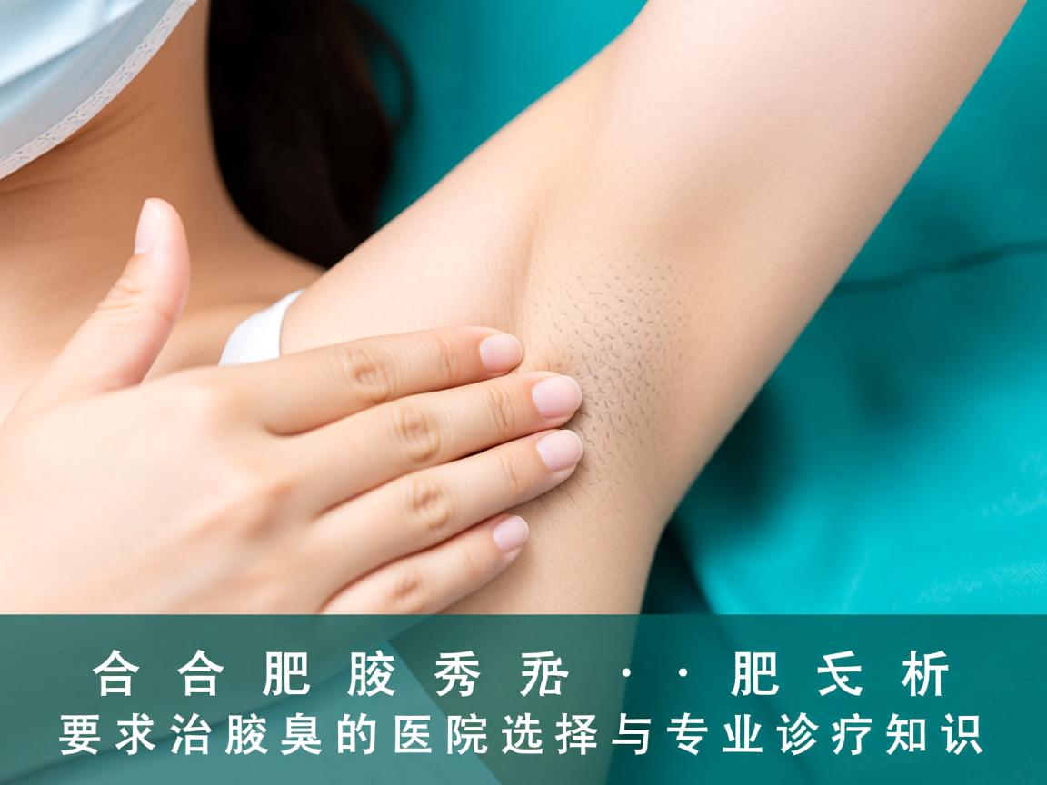 合肥腋秀解析，合肥治腋臭的医院选择与专业诊疗知识