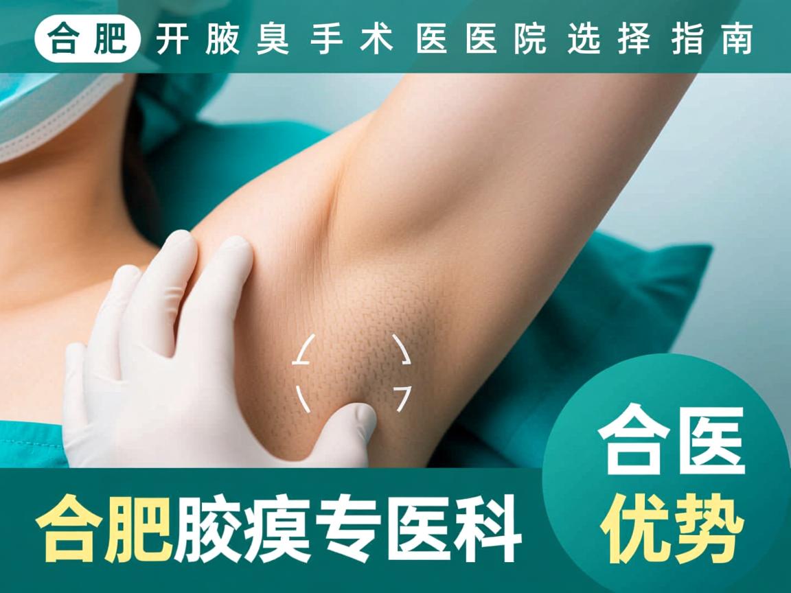 合肥开腋臭手术医院选择指南，详解合肥腋臭专科医院优势