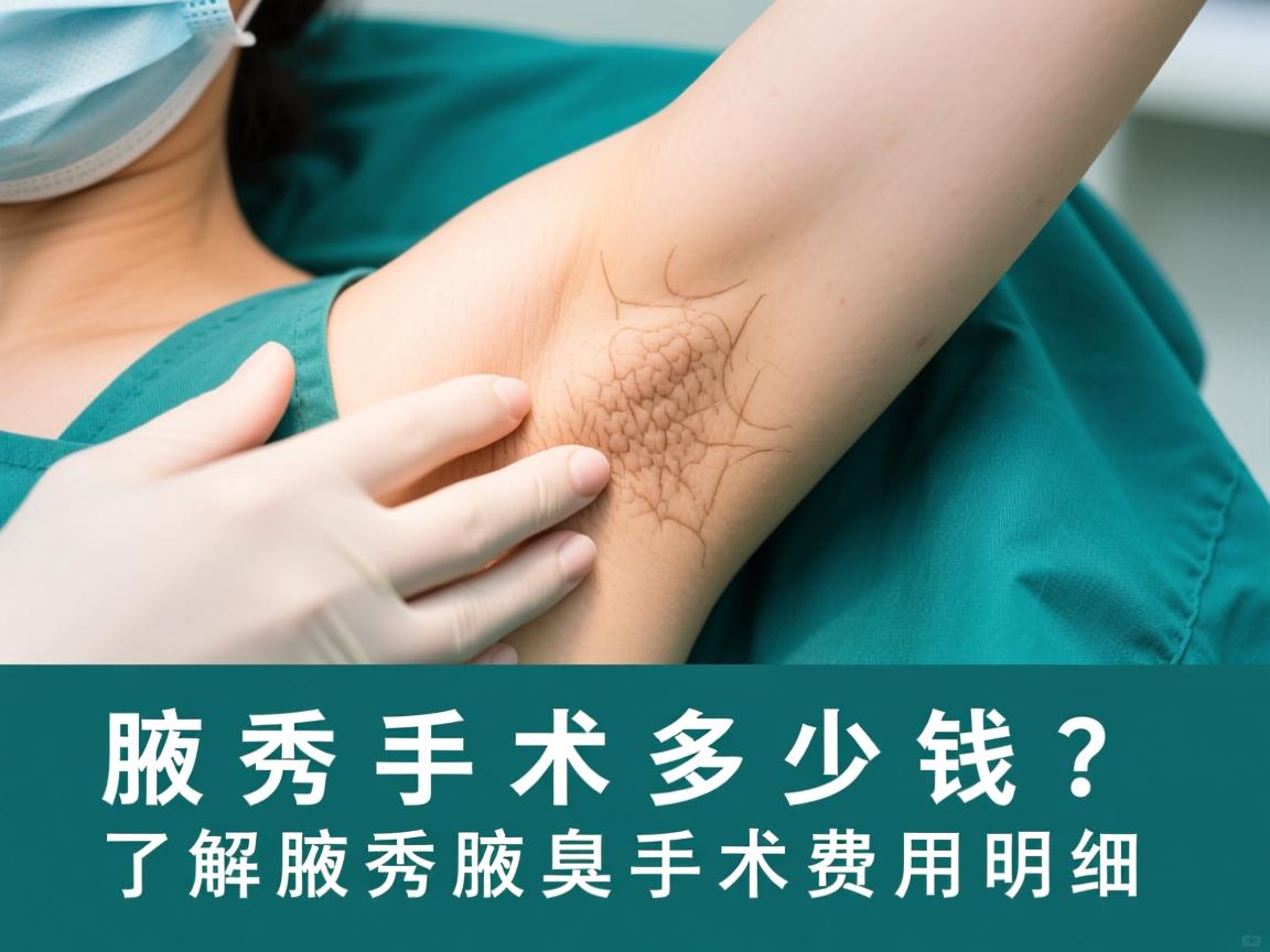 腋秀手术多少钱？了解腋秀腋臭手术费用明细