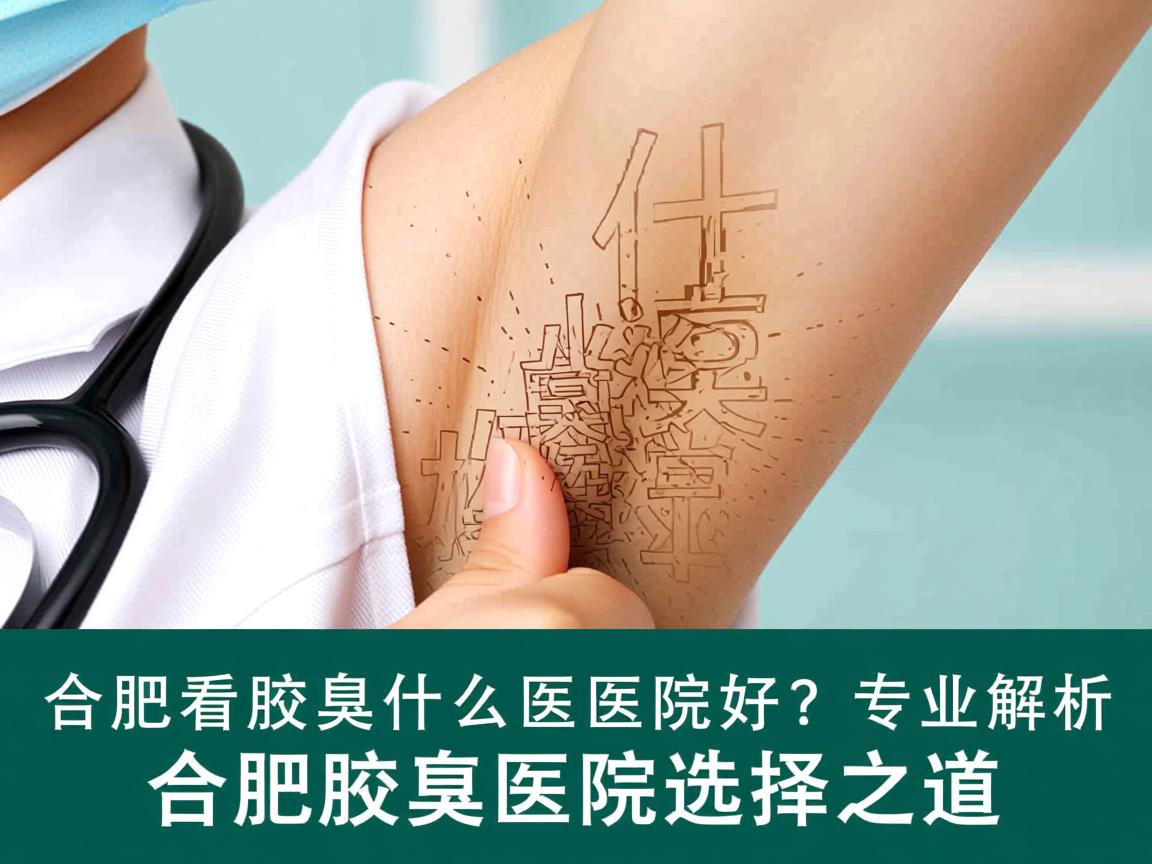 合肥看腋臭什么医院好？专业解析合肥腋臭医院选择之道