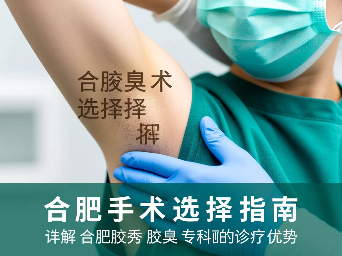 合肥腋臭手术选择指南，详解合肥腋秀腋臭专科的诊疗优势