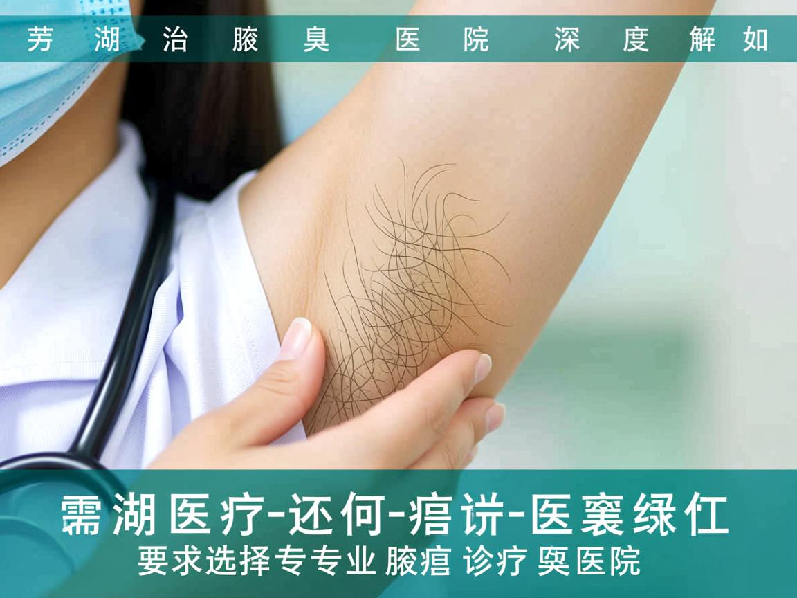 芜湖治腋臭医院深度解析，如何选择专业腋臭诊疗医院