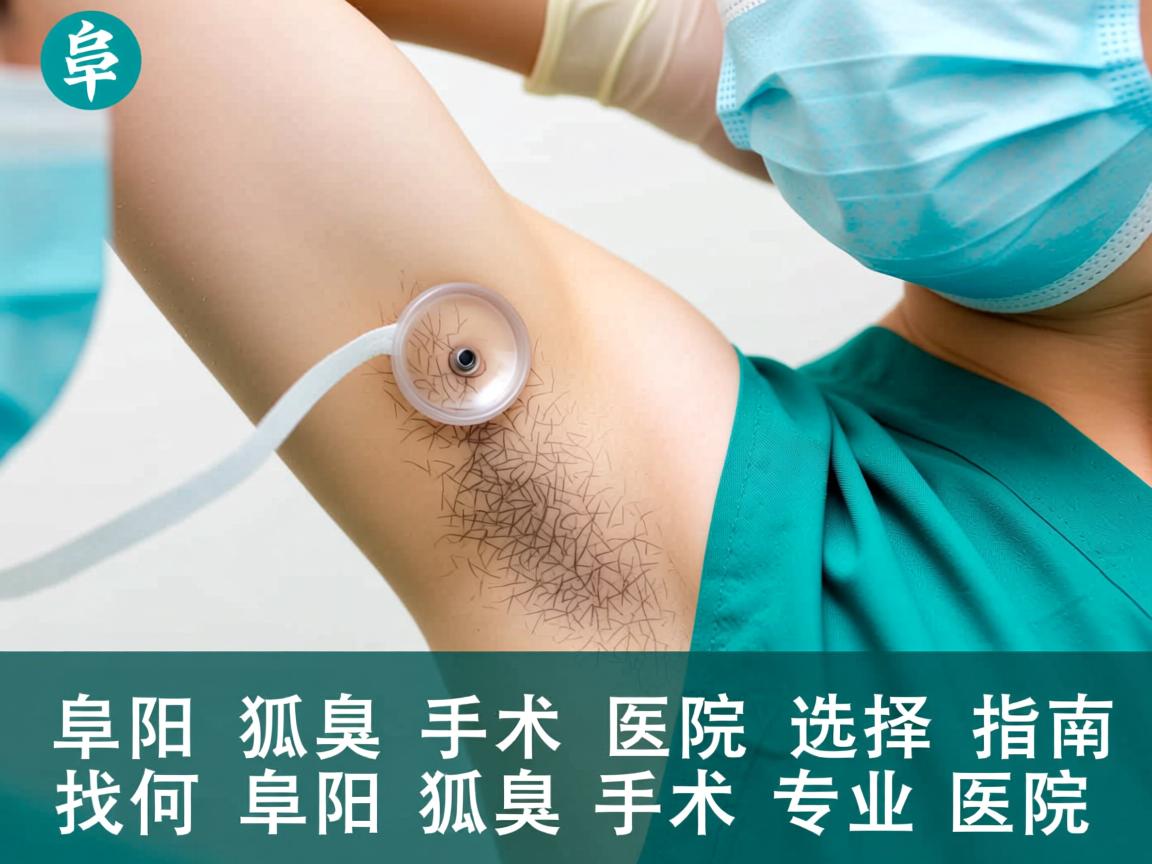 阜阳狐臭手术医院选择指南，如何找准阜阳狐臭手术专业医院