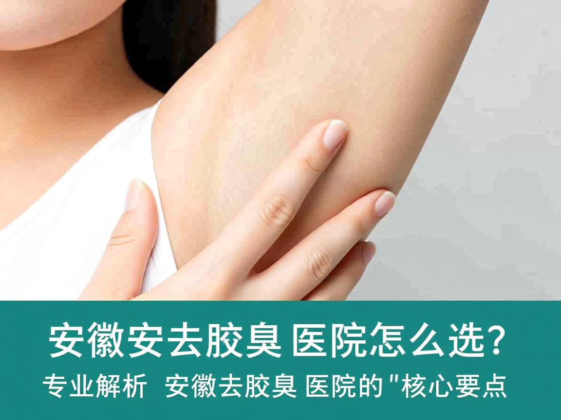 安徽去腋臭医院怎么选？专业解析安徽去腋臭医院的核心要点