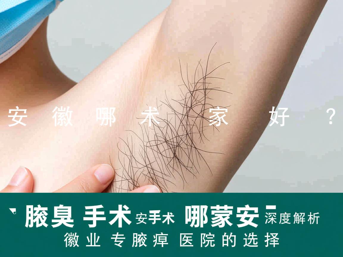 安徽腋臭手术哪家好？深度解析安徽专业腋臭医院的选择
