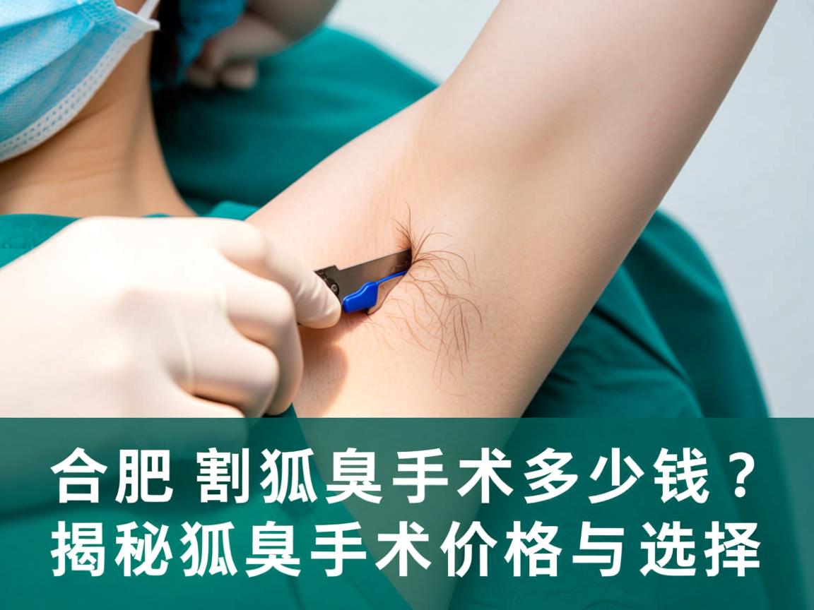 合肥割狐臭手术多少钱？揭秘狐臭手术价格与选择