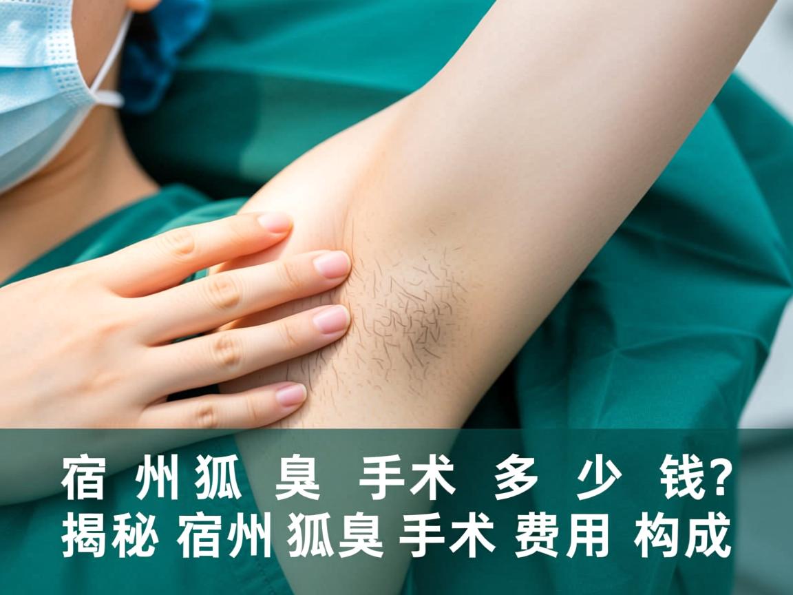 宿州狐臭手术多少钱？揭秘宿州狐臭手术费用构成