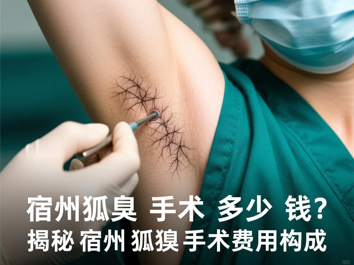 宿州狐臭手术多少钱？揭秘宿州狐臭手术费用构成