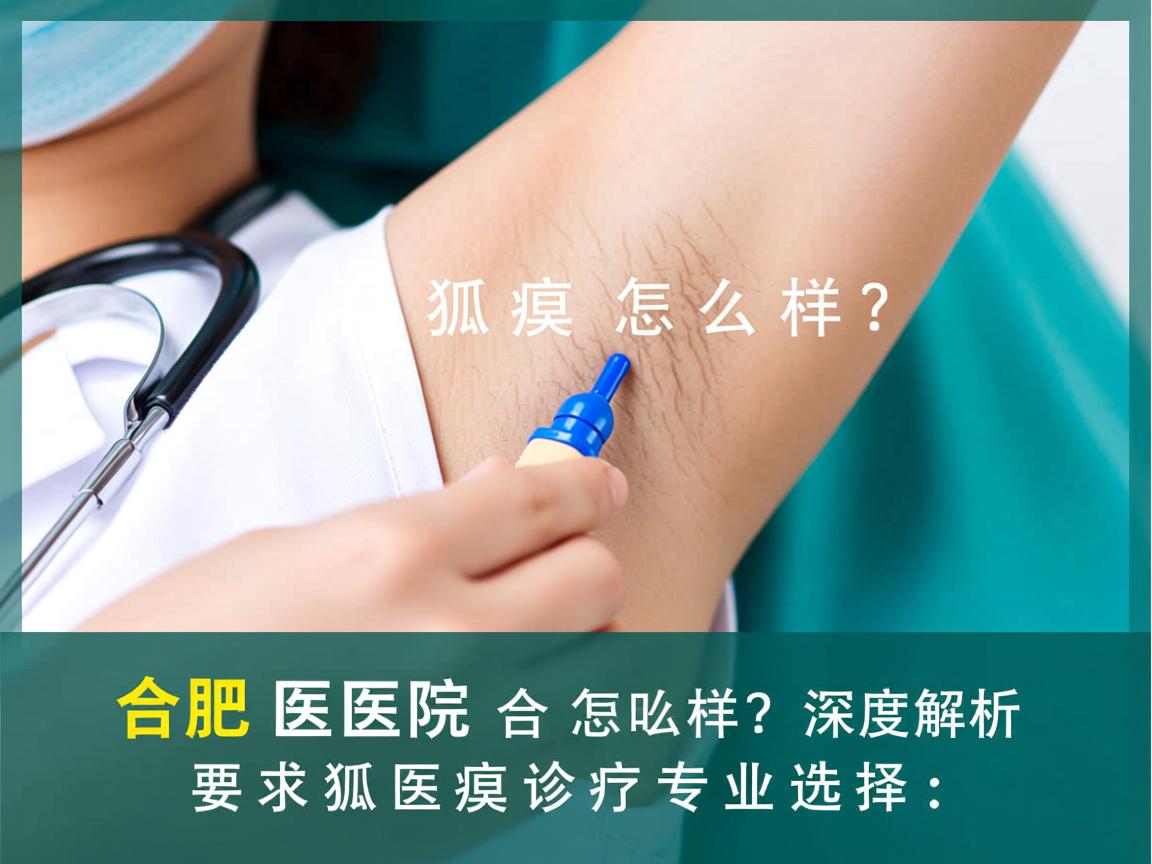 合肥医院看狐臭怎么样？深度解析合肥狐臭诊疗专业选择