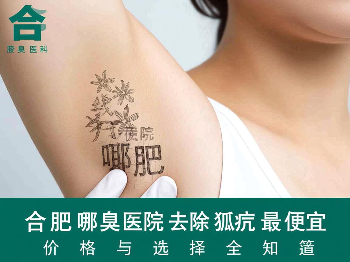 合肥腋臭专科医院解析，合肥哪家医院去除狐臭最便宜，价格与选择全知道