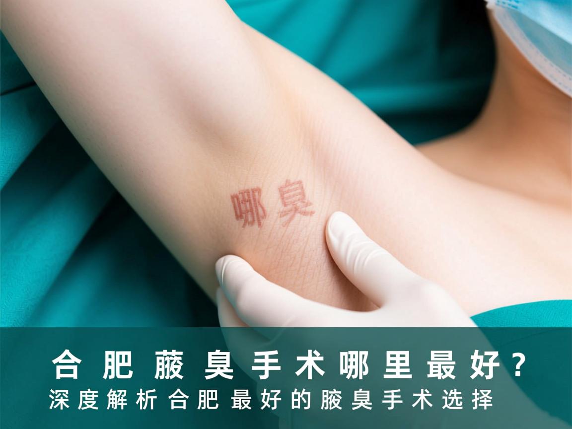 合肥腋臭手术哪里最好？深度解析合肥最好的腋臭手术选择