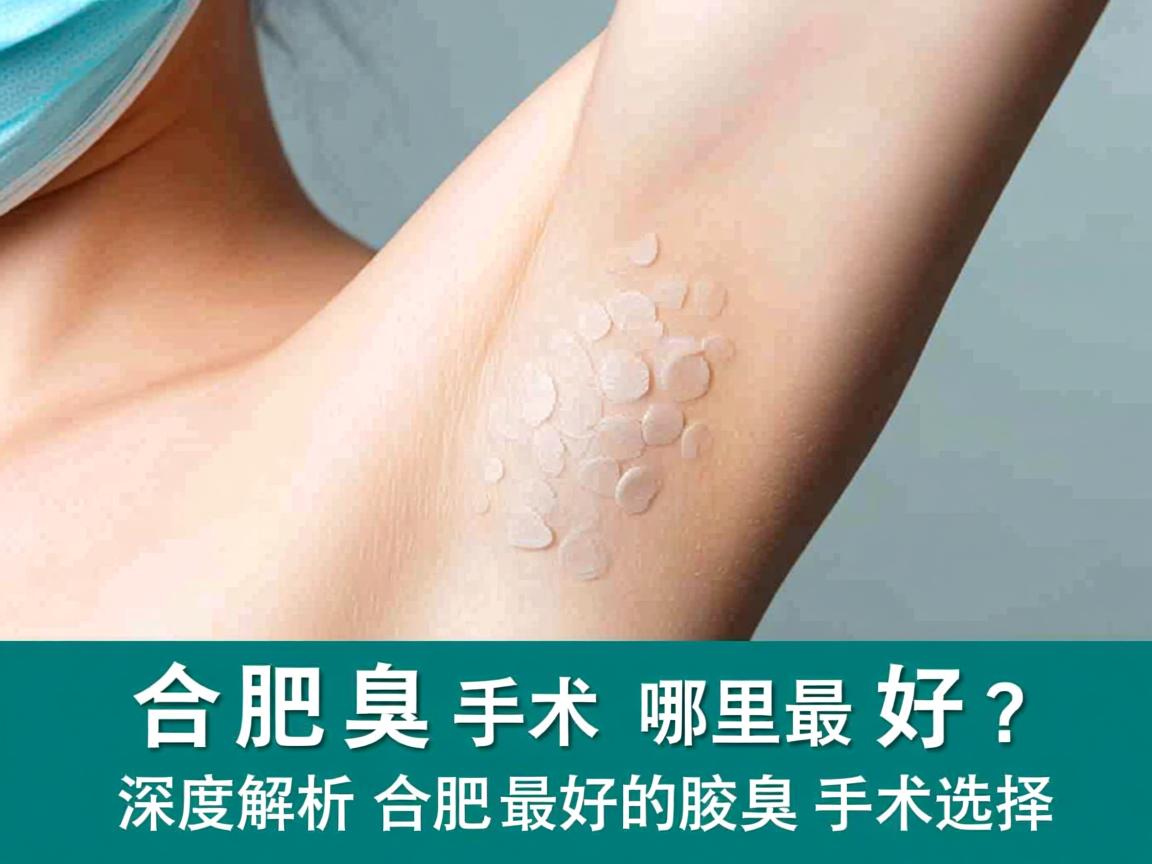 合肥腋臭手术哪里最好？深度解析合肥最好的腋臭手术选择
