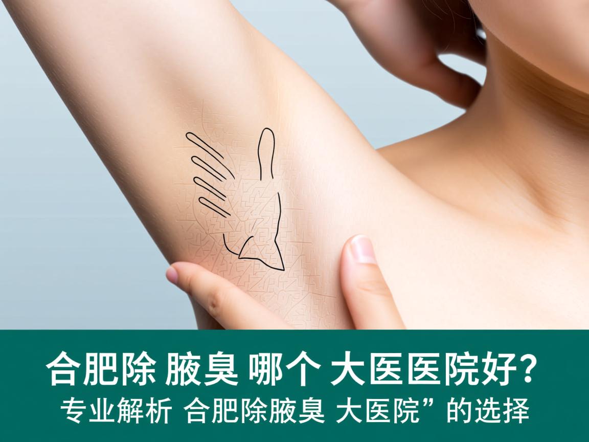 合肥除腋臭哪个大医院好？专业解析合肥除腋臭大医院的选择