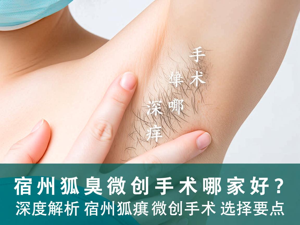 宿州狐臭微创手术哪家好？深度解析宿州狐臭微创手术选择要点