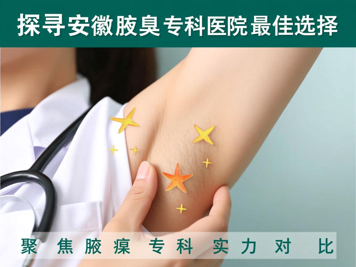 探寻安徽腋臭专科医院最佳选择，聚焦腋臭专科实力对比