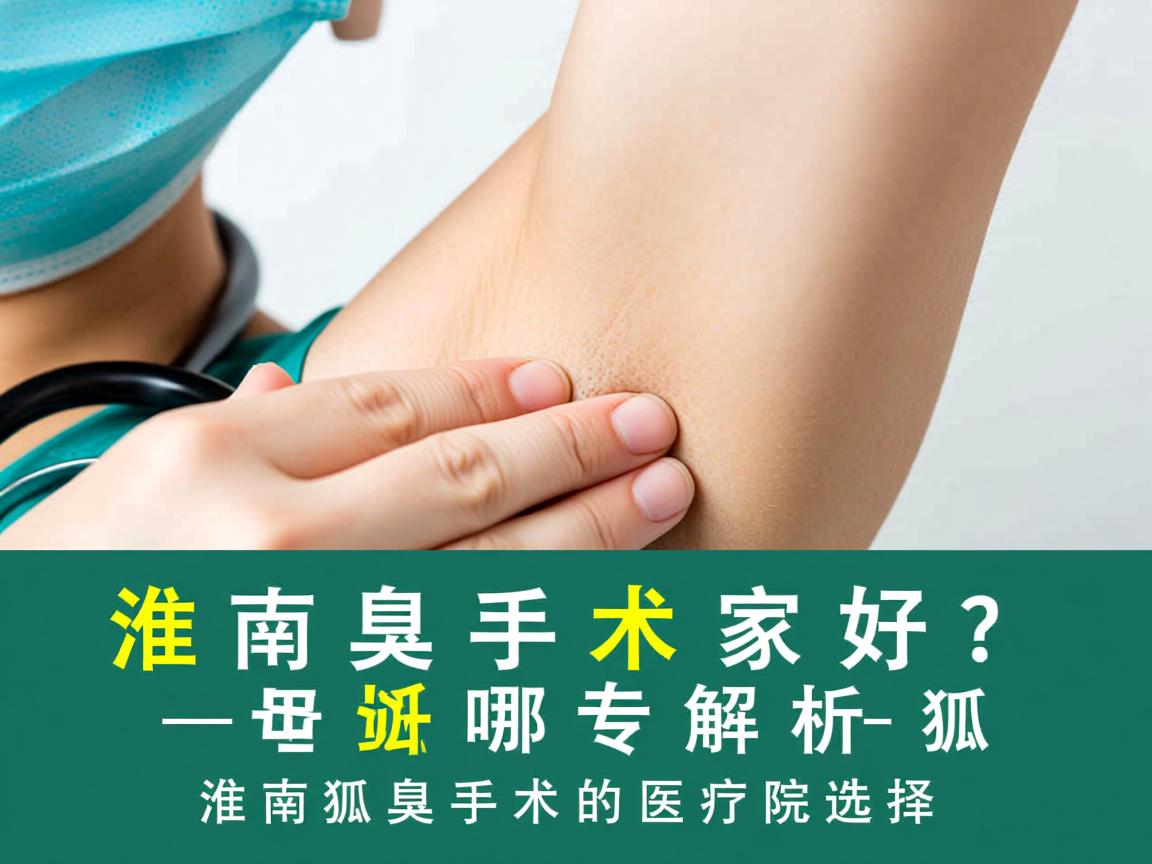 淮南狐臭手术哪家好？专业解析淮南狐臭手术的医院选择
