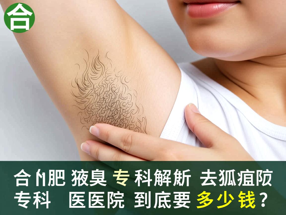 合肥腋臭专科解析，去狐臭的专科医院到底要多少钱？