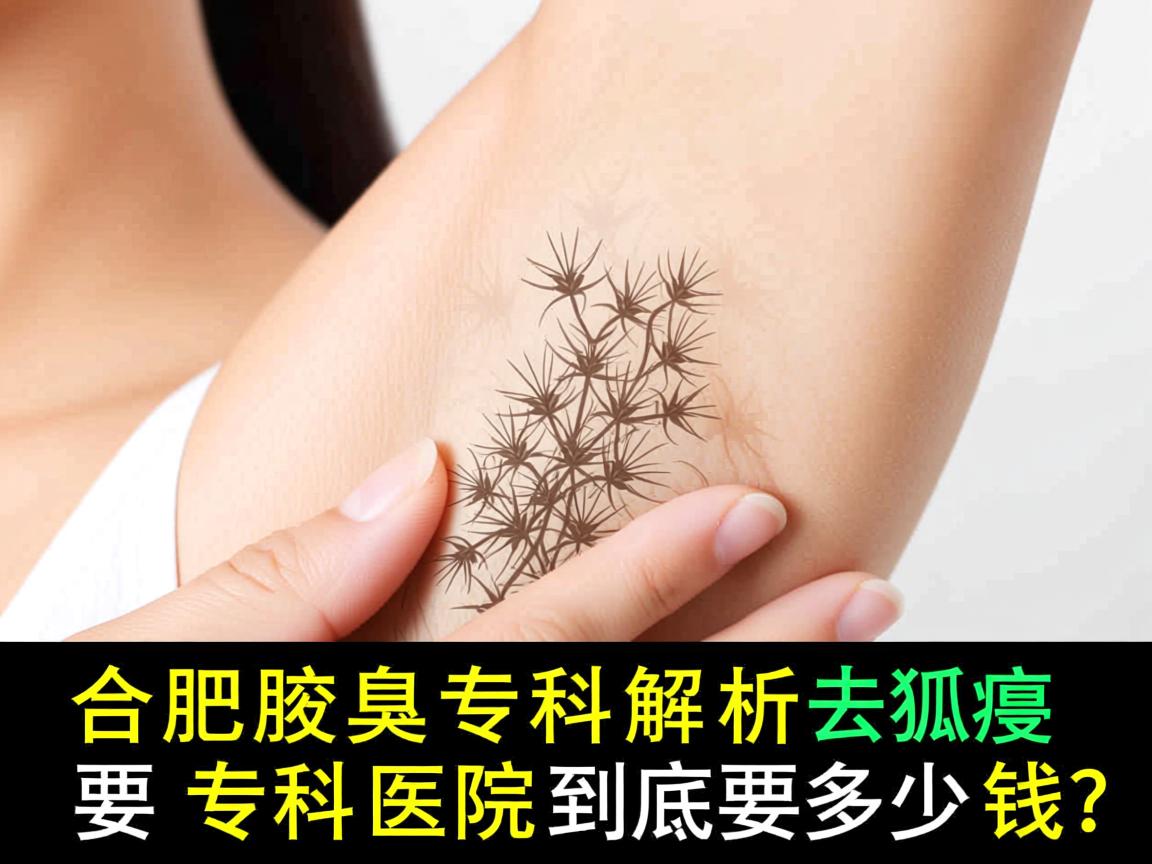 合肥腋臭专科解析，去狐臭的专科医院到底要多少钱？