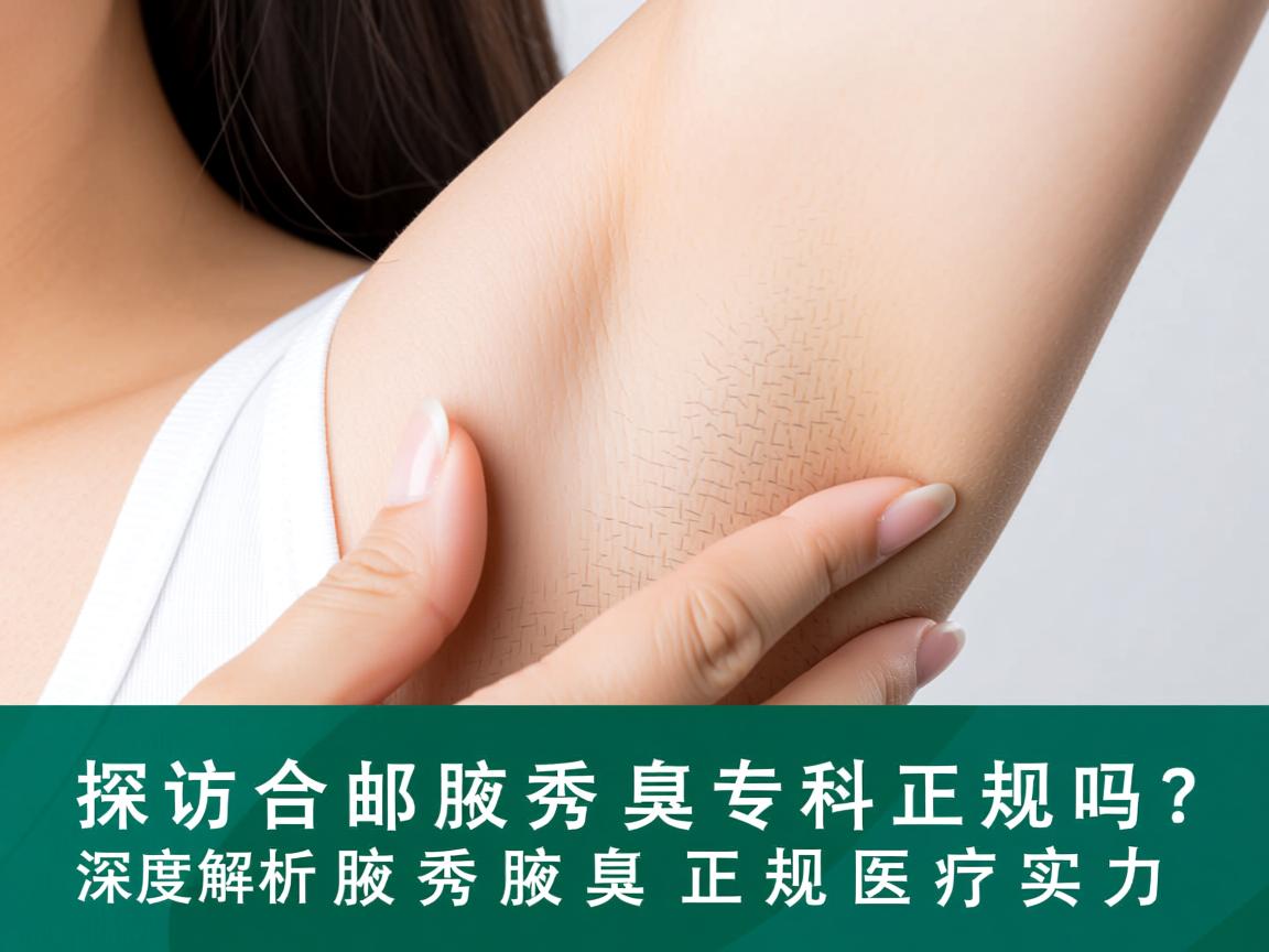 探访合肥腋秀腋臭专科正规吗？深度解析腋秀腋臭正规医疗实力