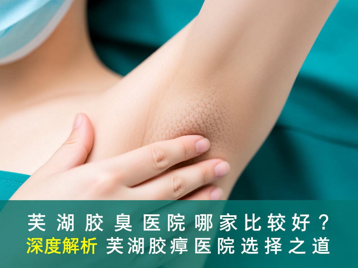 芜湖腋臭医院哪家比较好？深度解析芜湖腋臭医院选择之道