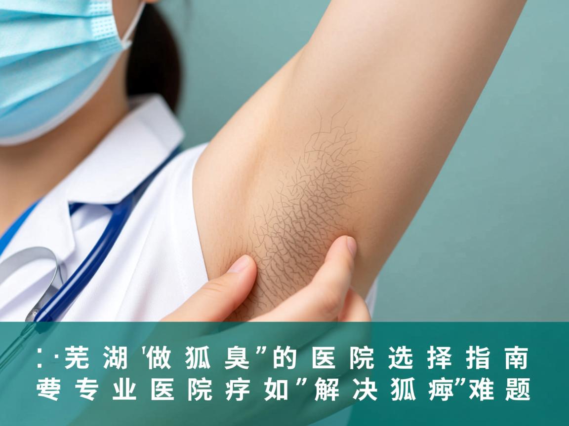 芜湖做狐臭的医院选择指南，专业医院如何解决狐臭难题
