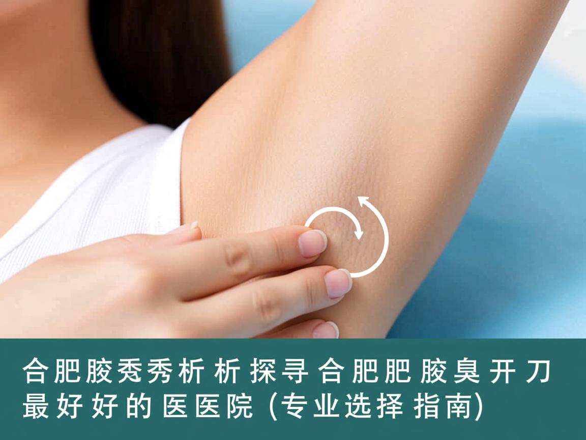 合肥腋秀解析，探寻合肥腋臭开刀最好的医院，专业选择指南