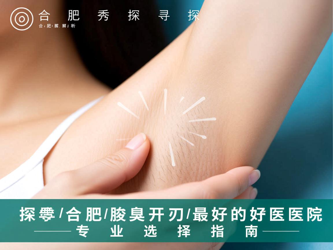 合肥腋秀解析，探寻合肥腋臭开刀最好的医院，专业选择指南