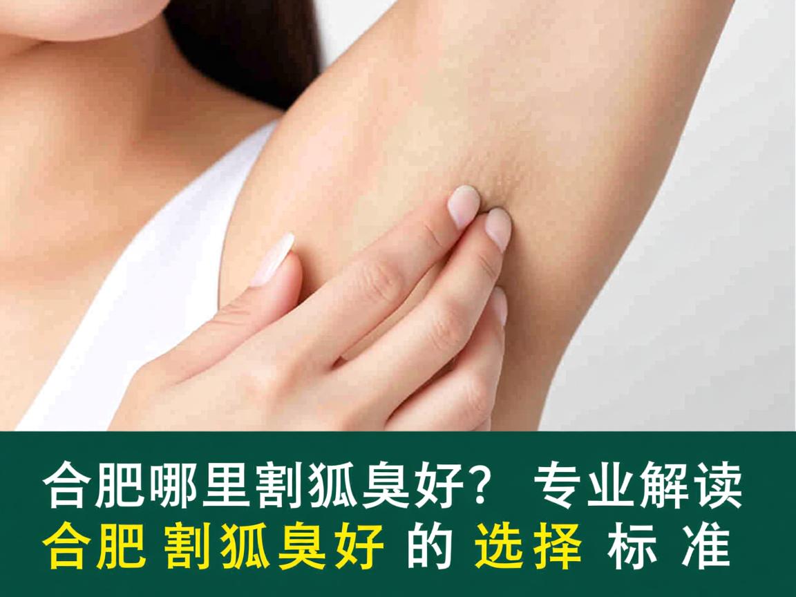 合肥哪里割狐臭好？专业解读合肥割狐臭好的选择标准