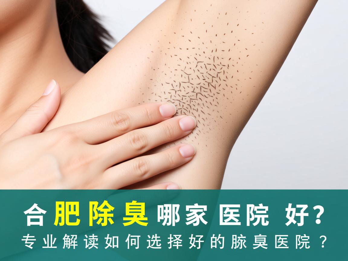 合肥除腋臭哪家医院好？专业解读如何选择好的除腋臭医院