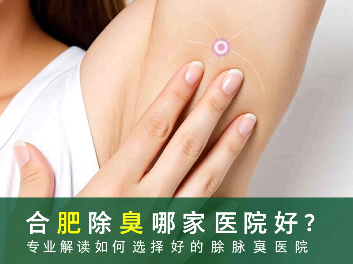 合肥除腋臭哪家医院好？专业解读如何选择好的除腋臭医院