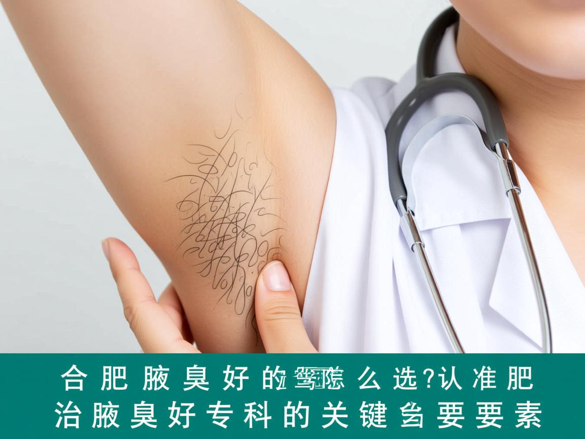 合肥治腋臭好的医院怎么选？认准合肥治腋臭好专科的关键要素