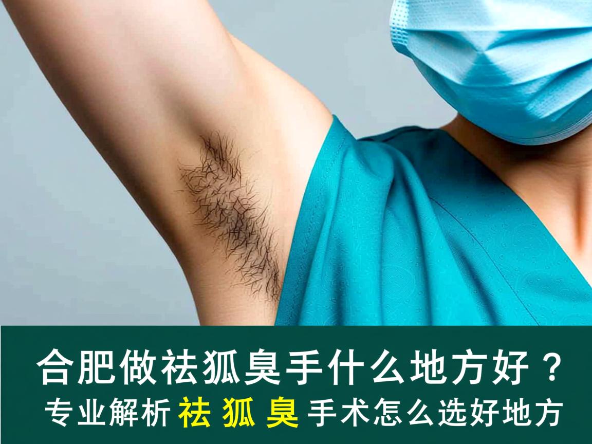 合肥做祛狐臭手术什么地方好？专业解析祛狐臭手术怎么选好地方