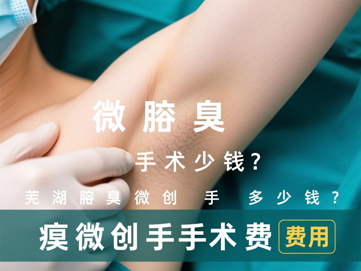 芜湖腋臭微创手术多少钱？深度解析腋臭微创手术费用