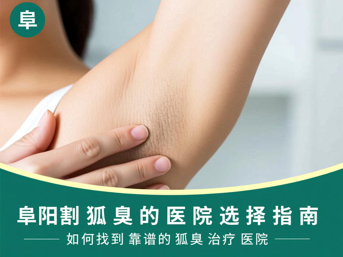 阜阳割狐臭的医院选择指南，如何找到靠谱的狐臭治疗医院