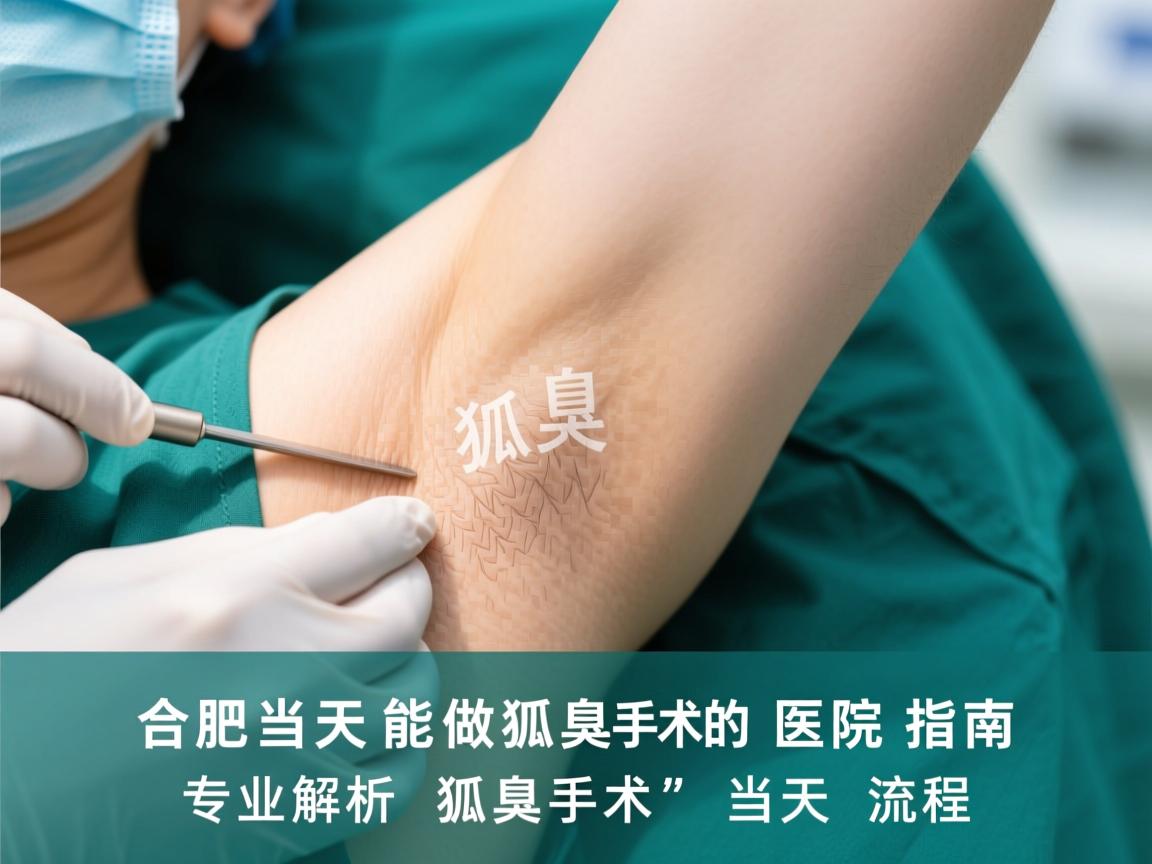 合肥当天能做狐臭手术的医院指南,专业解析狐臭手术的当天流程 合肥当天能做狐臭手术的医院指南,专业解析狐臭手术的当天流程