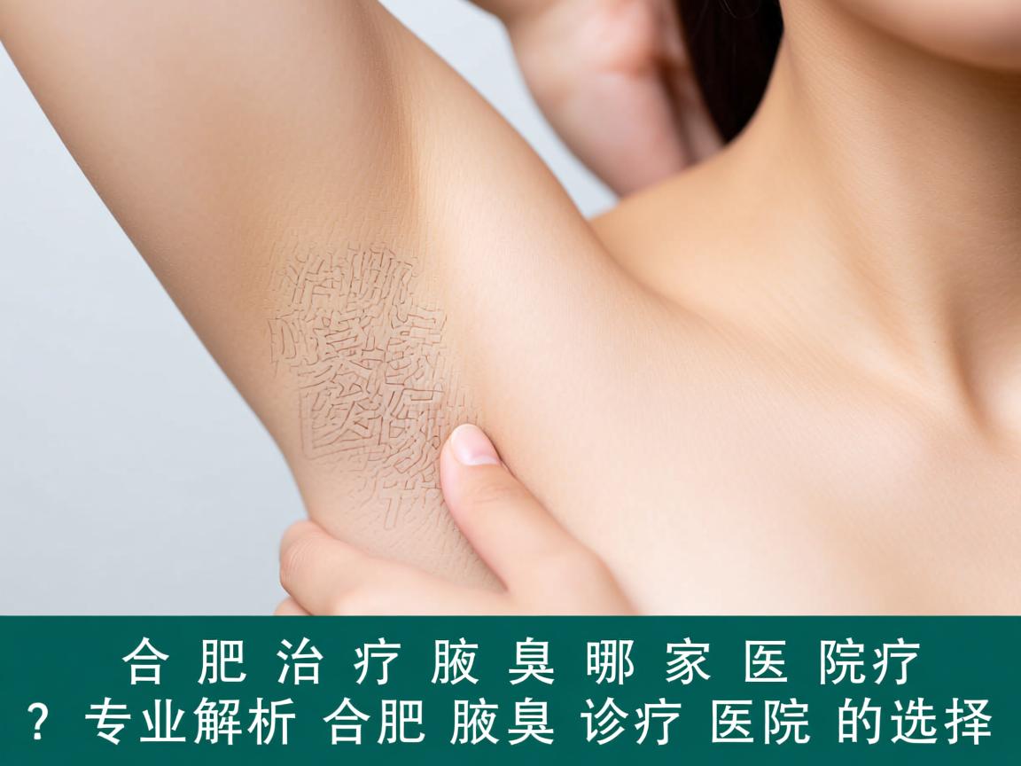 合肥治疗腋臭哪家医院好？专业解析合肥腋臭诊疗医院的选择