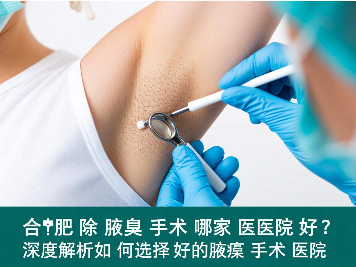 合肥除腋臭手术哪家医院好？深度解析如何选择好的腋臭手术医院