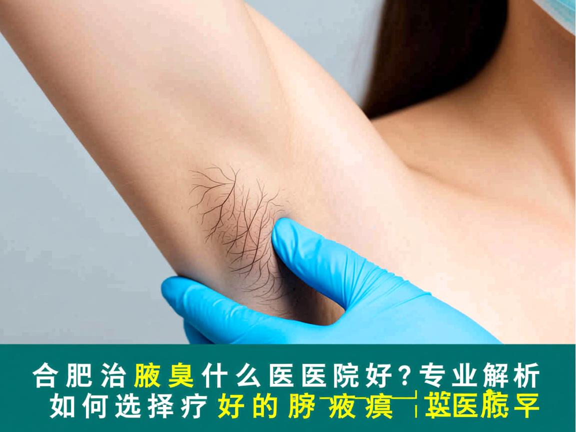 合肥治疗腋臭什么医院好？专业解析如何选择好的腋臭医院