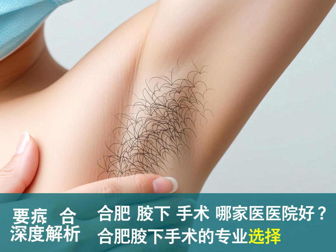 合肥腋下手术哪家医院好？深度解析合肥腋下手术的专业选择